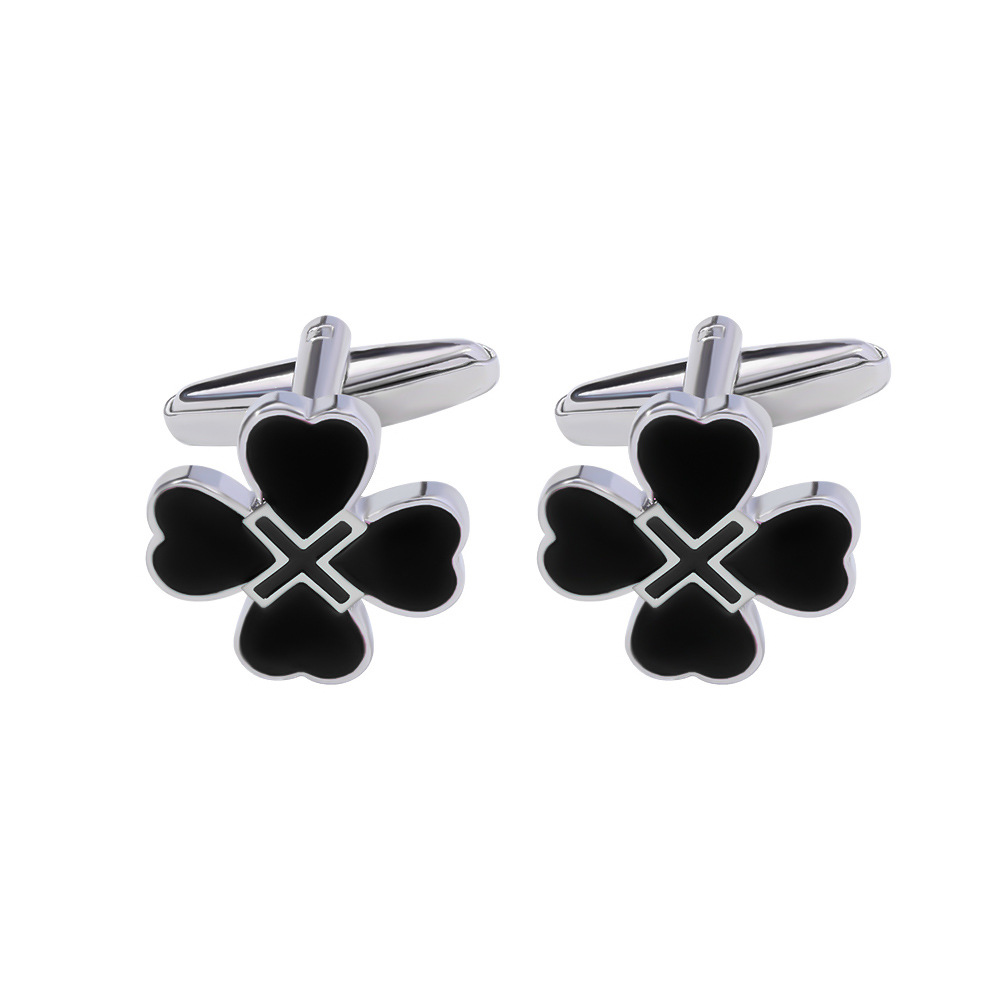 Men'S Formal Attire - Lucky Clover Cufflinks for Men Suit