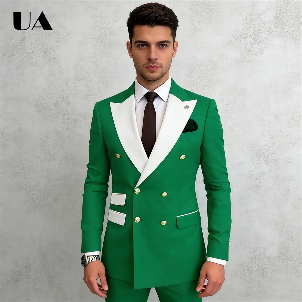 Men'S Formal Attire - Double Breasted Suit Set for Men,