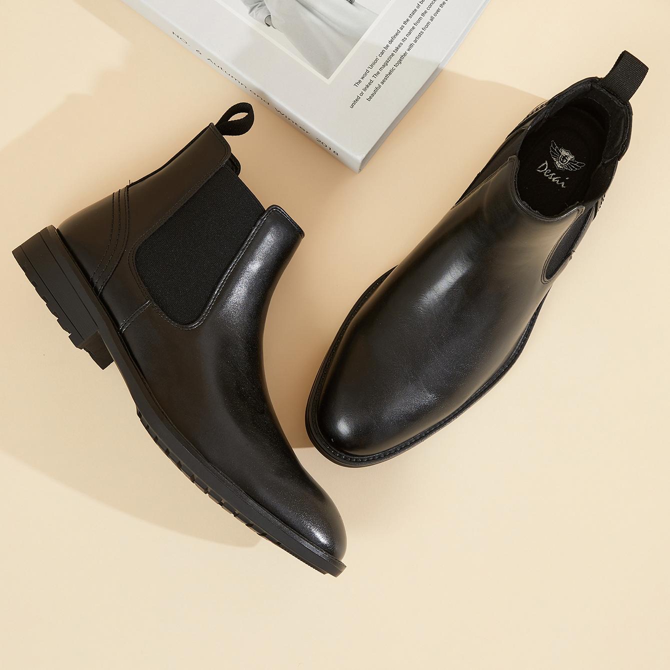 Men Leather Chelsea Boots Slip - Men'S Style Formal Wear review and price