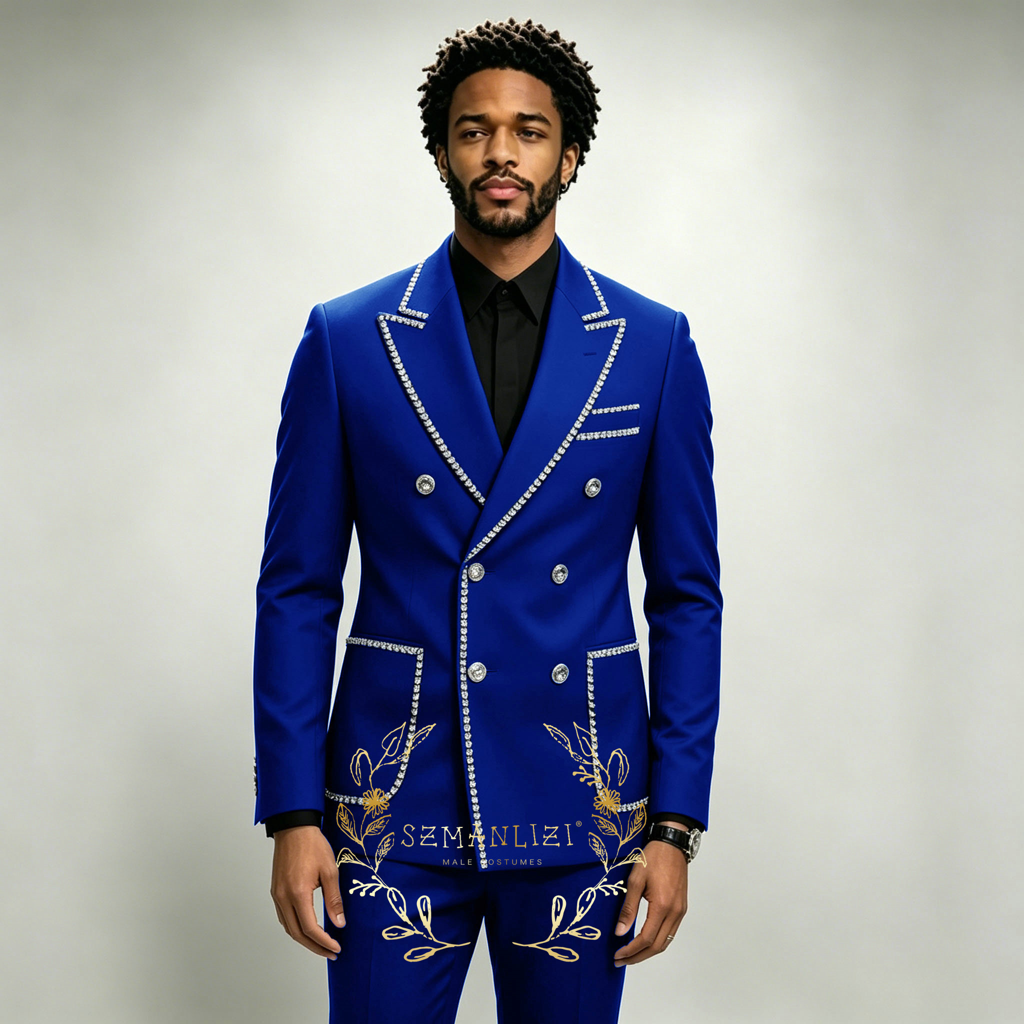 Luxury Men's Suits 2 Pieces Ro - Men'S Luxury Formal Wear review and price