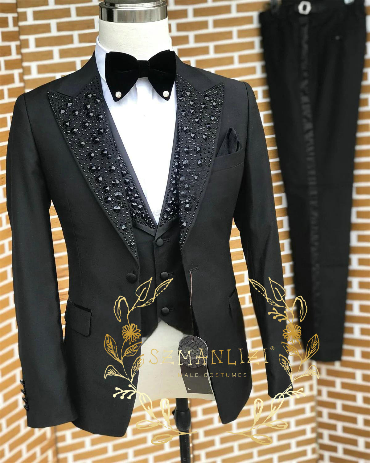 Black Men Suits Luxury Stone C - Men'S Luxury Formal Wear review and price