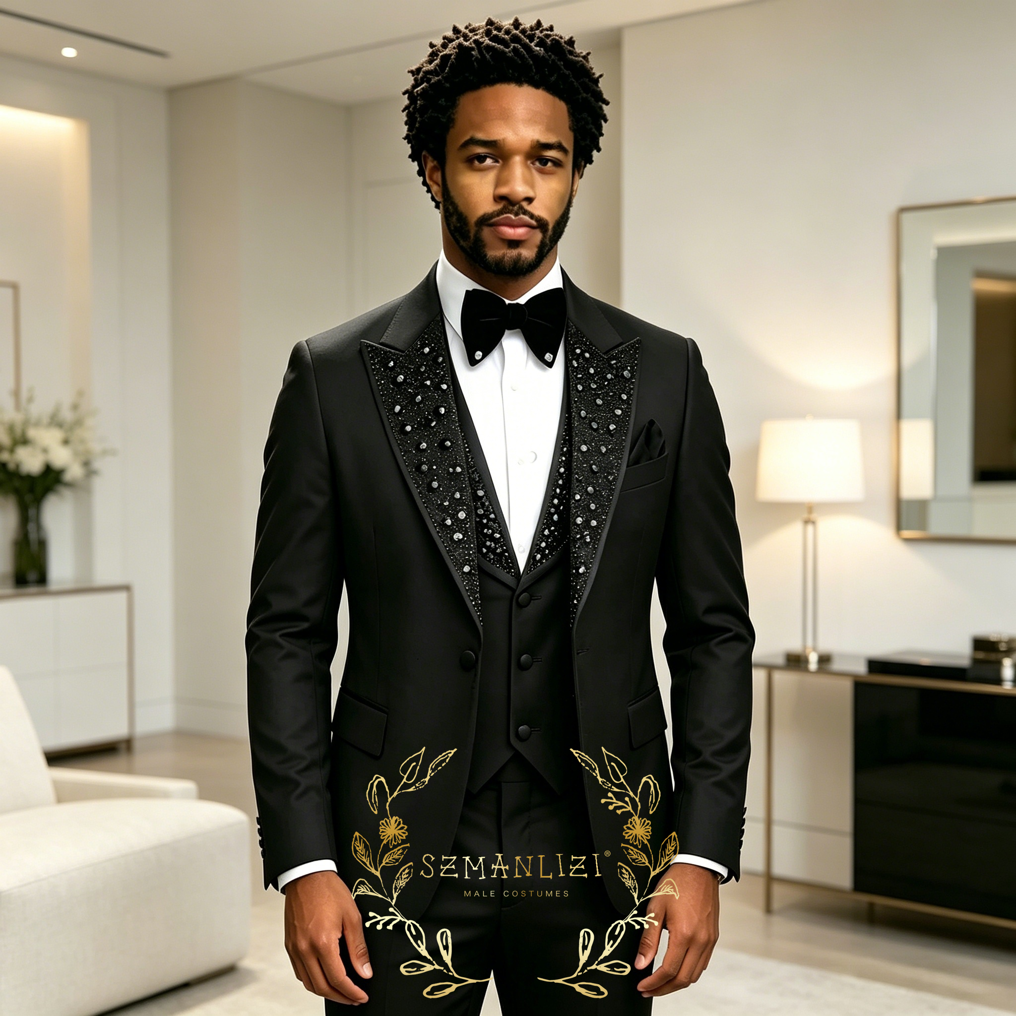 Black Men Suits Luxury Stone C - Men'S Luxury Formal Wear review and price