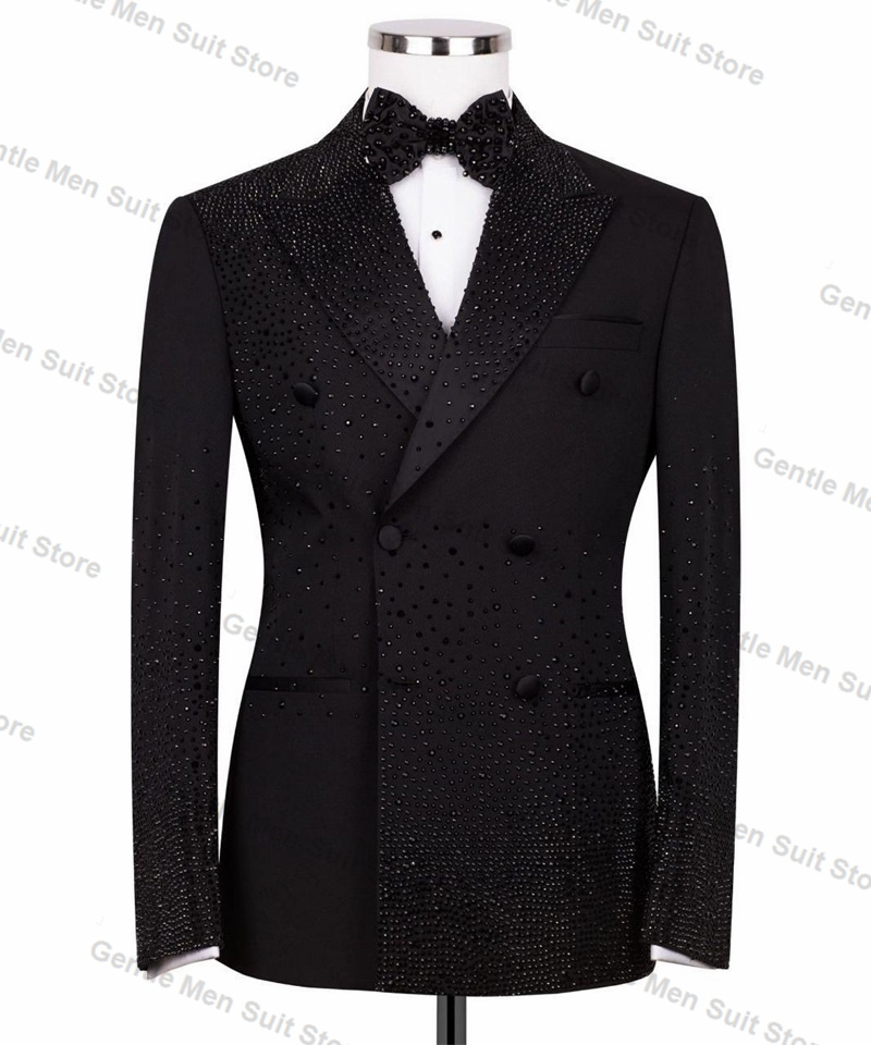 Black Luxury Crystals Men Suit - Men'S Luxury Formal Wear review and price