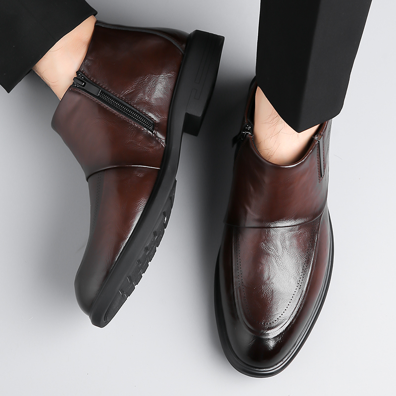 Autumn Winter New High Top Cow - Men Formal Wear With Boots review and price