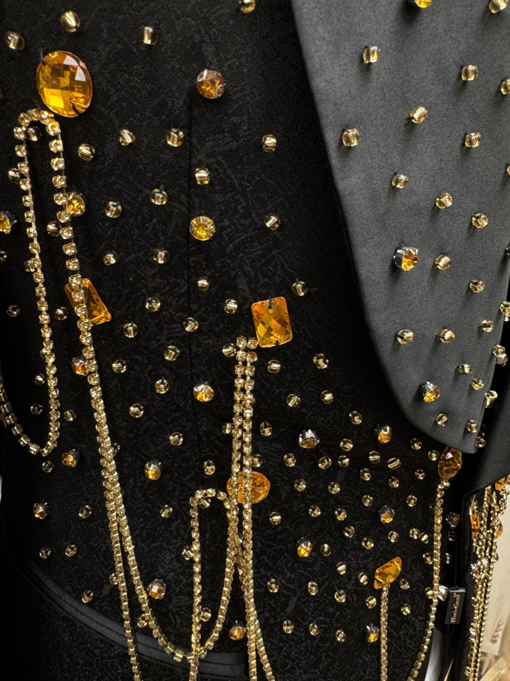 New Golden Beaded Tassel Suit  - Men'S Luxury Formal Wear review and price