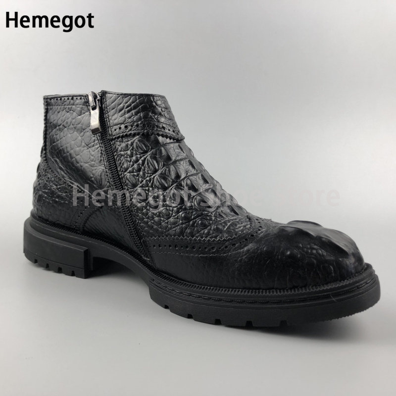 Black Croc Textured Chunky Sol - Men Formal Wear With Boots review and price