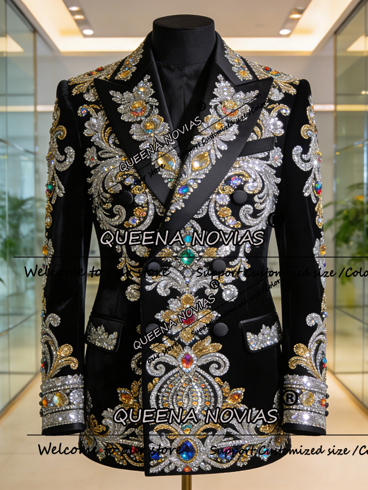 Exquisite Diamond Crystals Gro - Men'S Formal Attire review and price