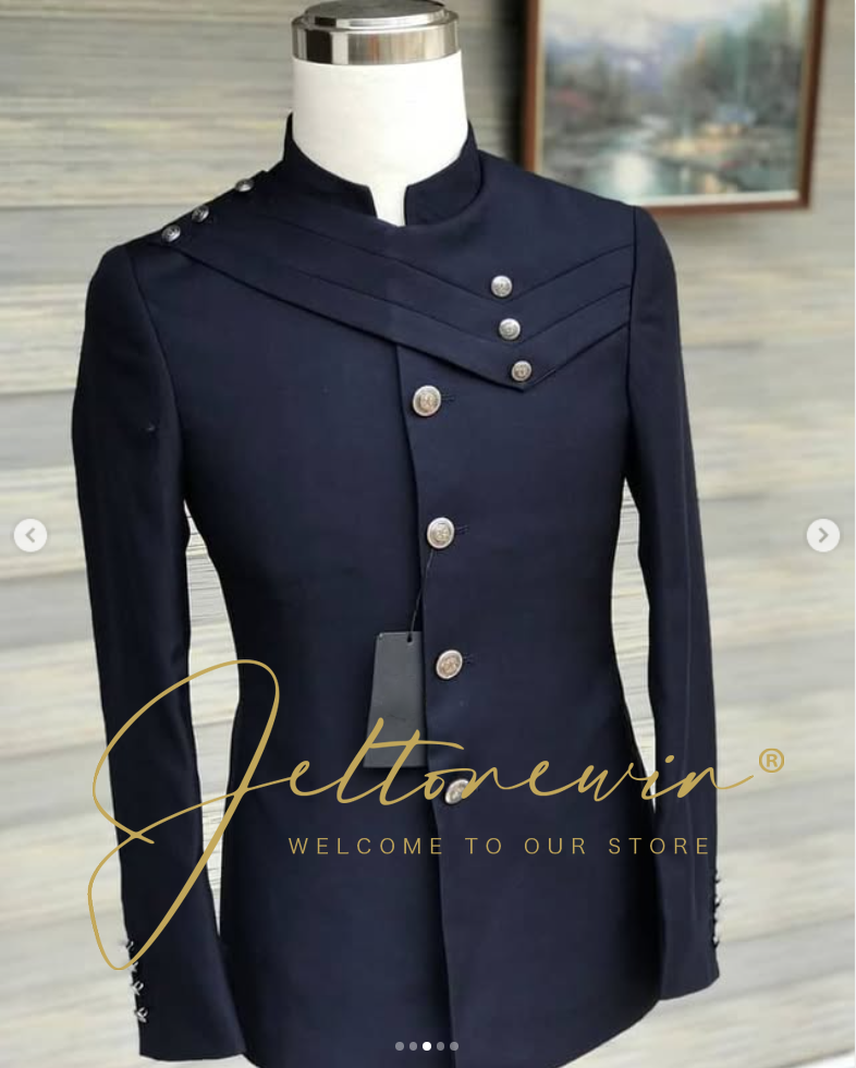 Men's Navy Blue Suit Set with  - Men'S Style Formal Wear review and price