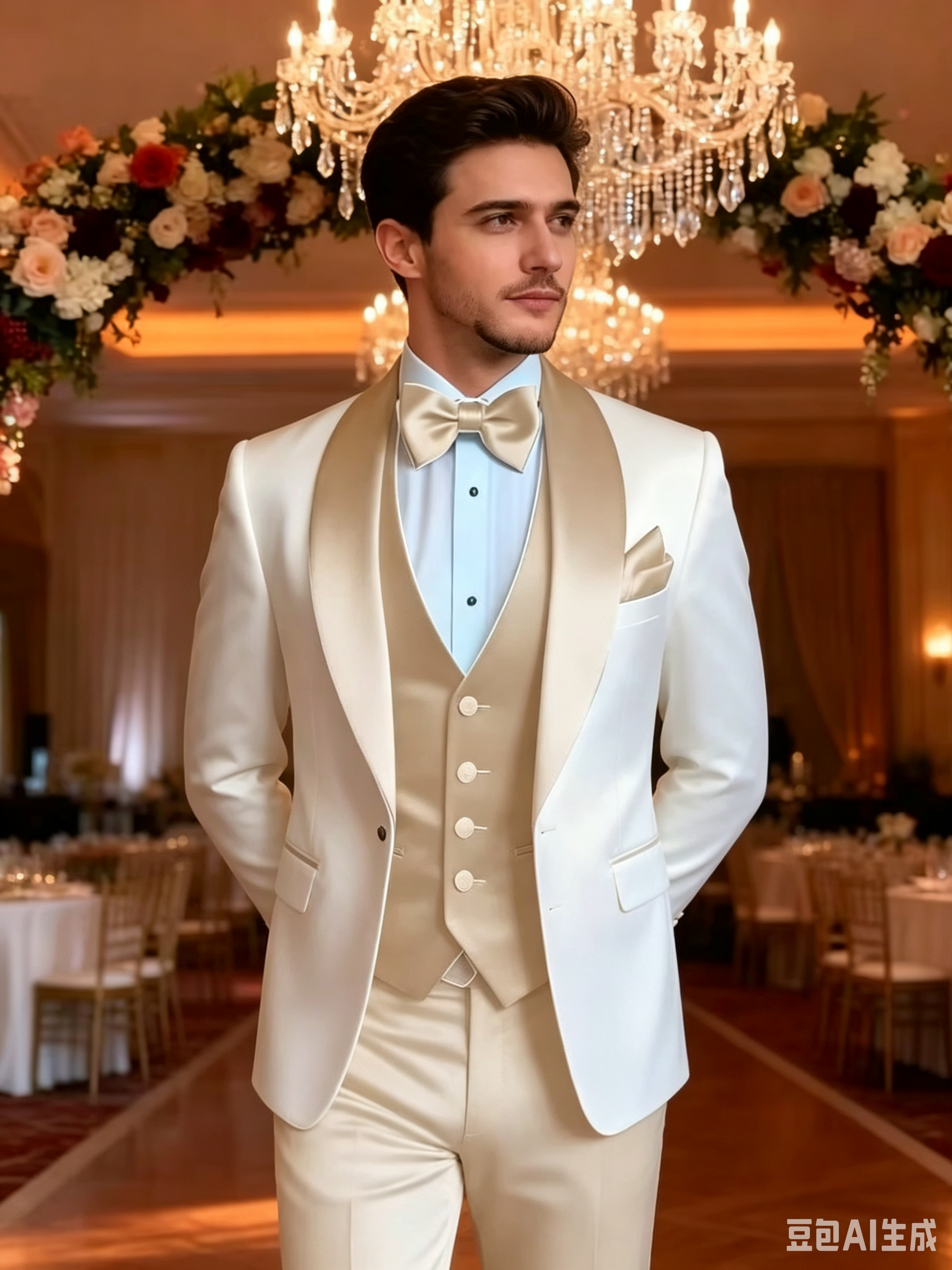 Elegant Khaki Tuxedo Suit for  - Men'S Formal Attire review and price