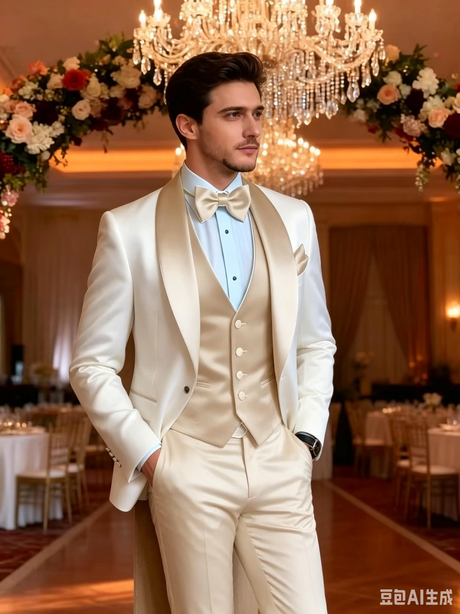 Elegant Khaki Tuxedo Suit for  - Men'S Formal Attire review and price