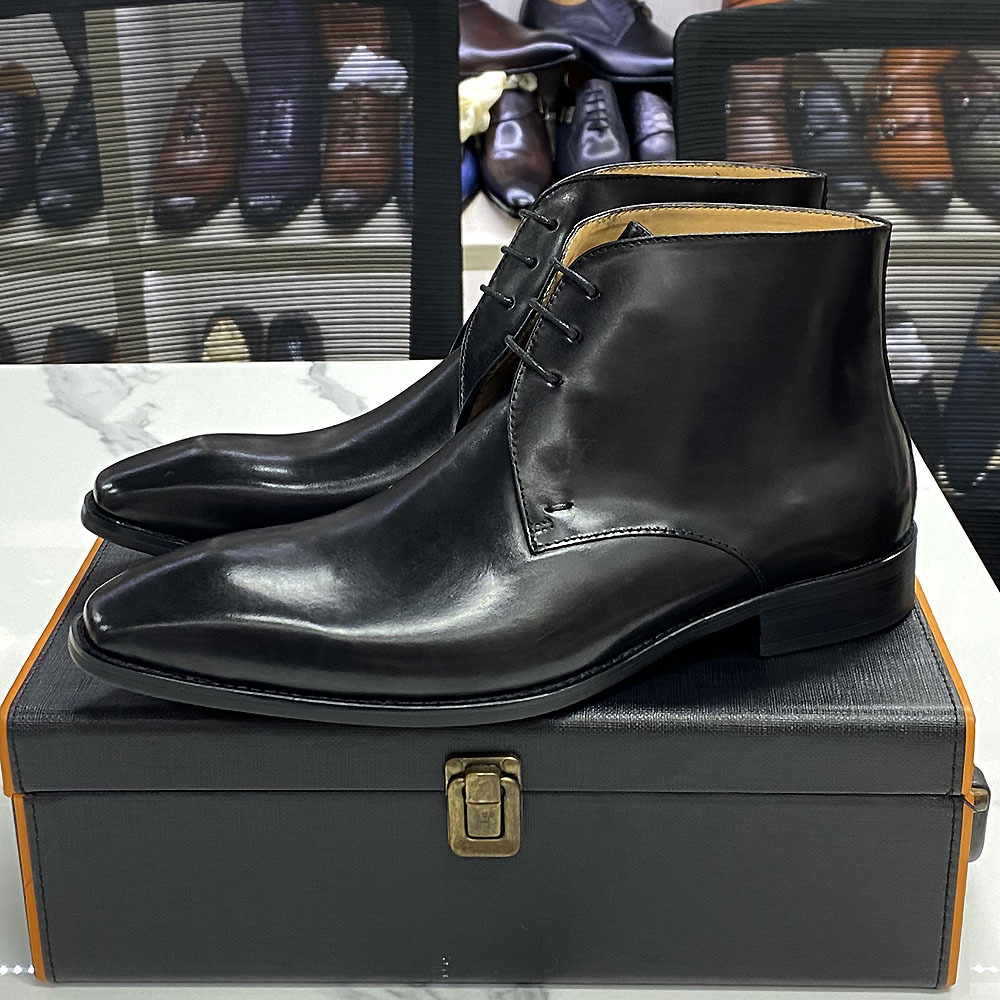 New Fashion Handmade Men's Cas - Men Formal Wear With Boots review and price