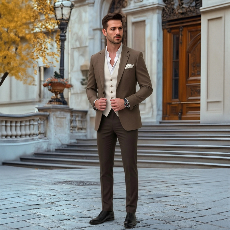 OPEODLY Men Custom Slim Fit Th - Men'S Formal Attire review and price