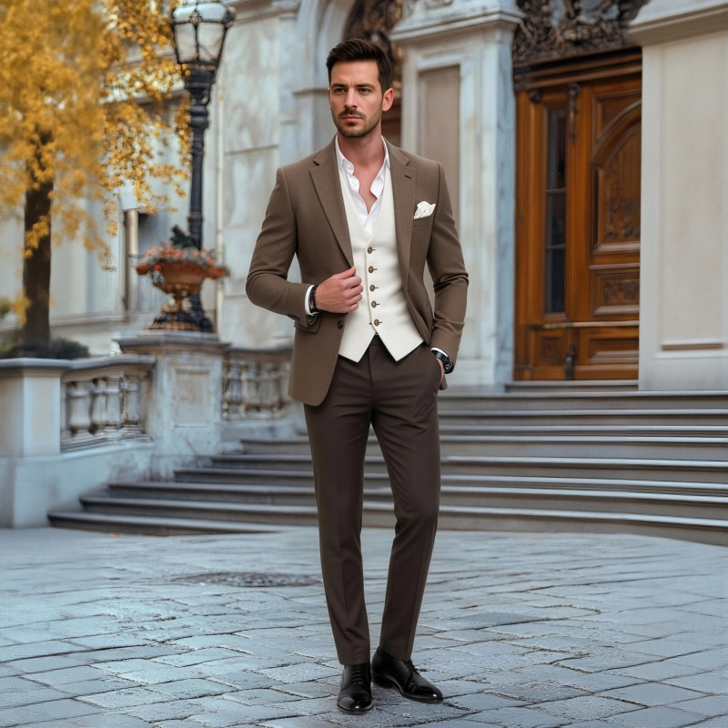 OPEODLY Men Custom Slim Fit Th - Men'S Formal Attire review and price